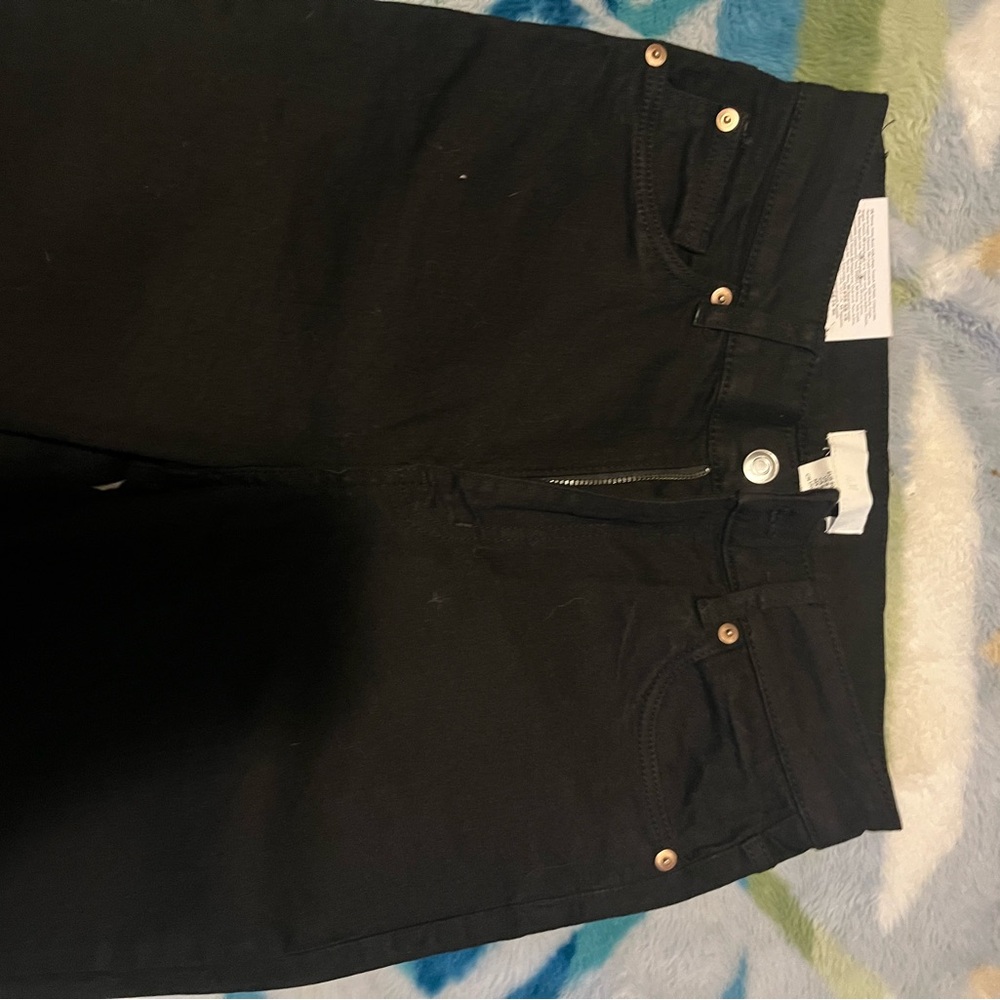H&M Black Women's Skinny Jeans with Copper Hardware